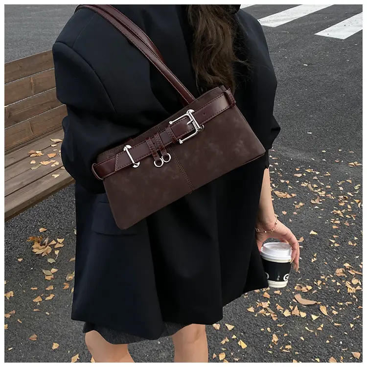 Retro Frosted Suede Shoulder Bag Women 2026 — feature 20