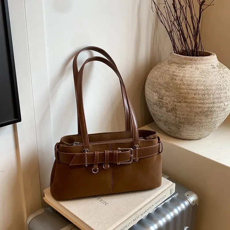 Retro Frosted Suede Shoulder Bag Women 2026 — feature 27
