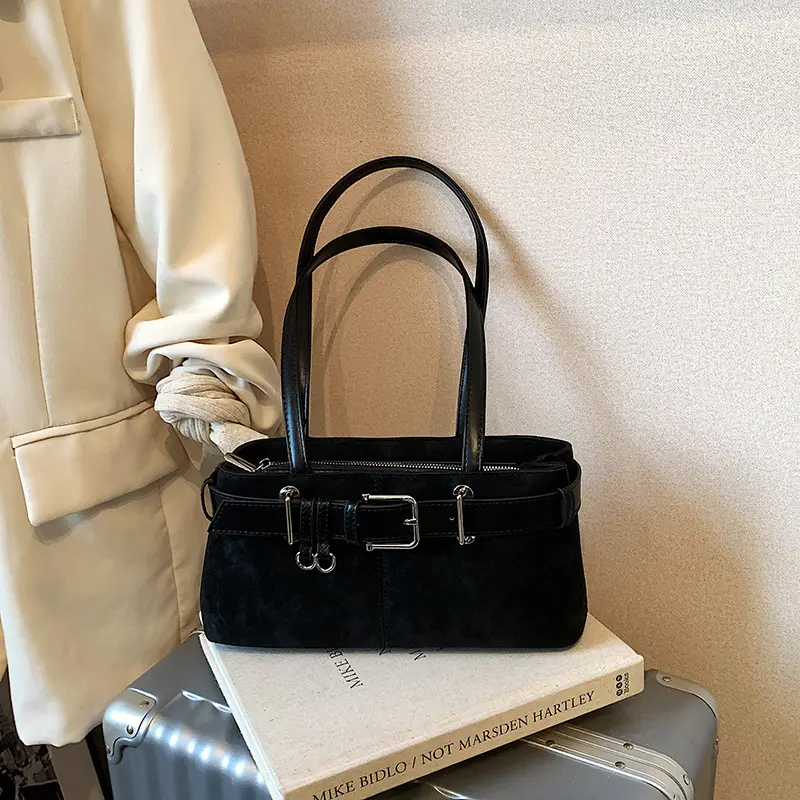 Retro Frosted Suede Shoulder Bag Women 2026 — feature 29