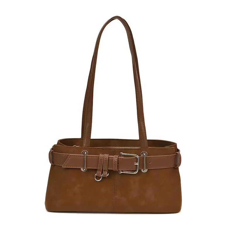 Retro Frosted Suede Shoulder Bag Women 2026 - Image 2
