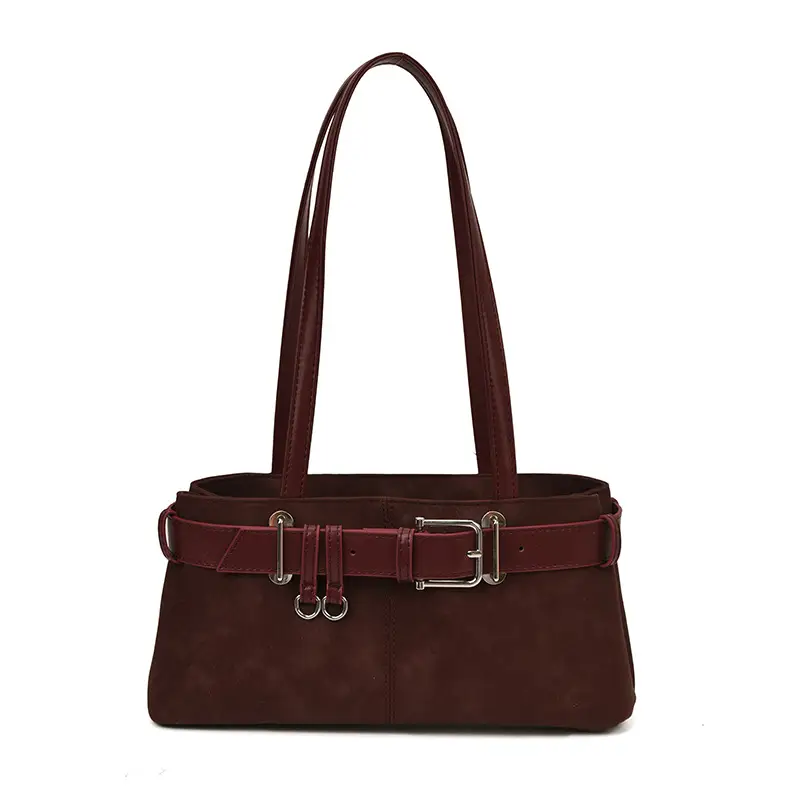 Retro Frosted Suede Shoulder Bag Women 2026 - Image 4