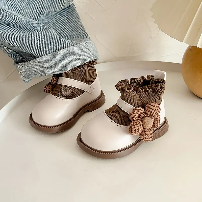 Baby Toddler Shoes Soft Sole 2025 Autum New Baby Girl Princess Shoes Feiwei Girls Small Leather Shoes Toddler Shoes - Image 7