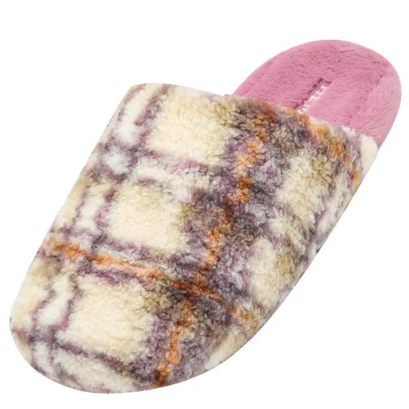 Cotton Plush Slippers Women Winter Warm Indoor Home - Image 8