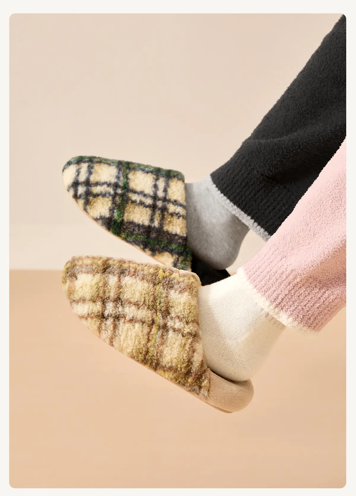 Cotton Plush Slippers Women Winter Warm Indoor Home — feature 15