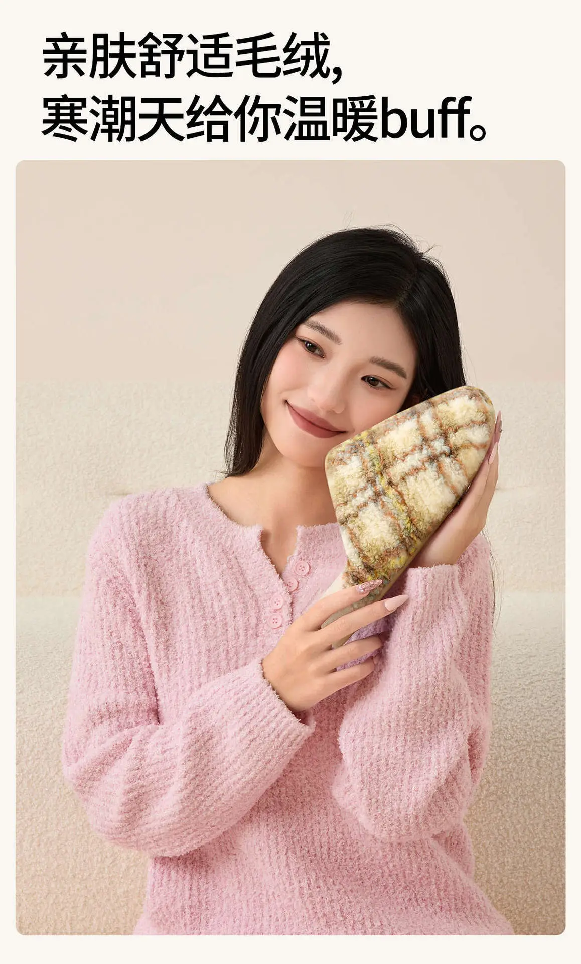 Cotton Plush Slippers Women Winter Warm Indoor Home — feature 6