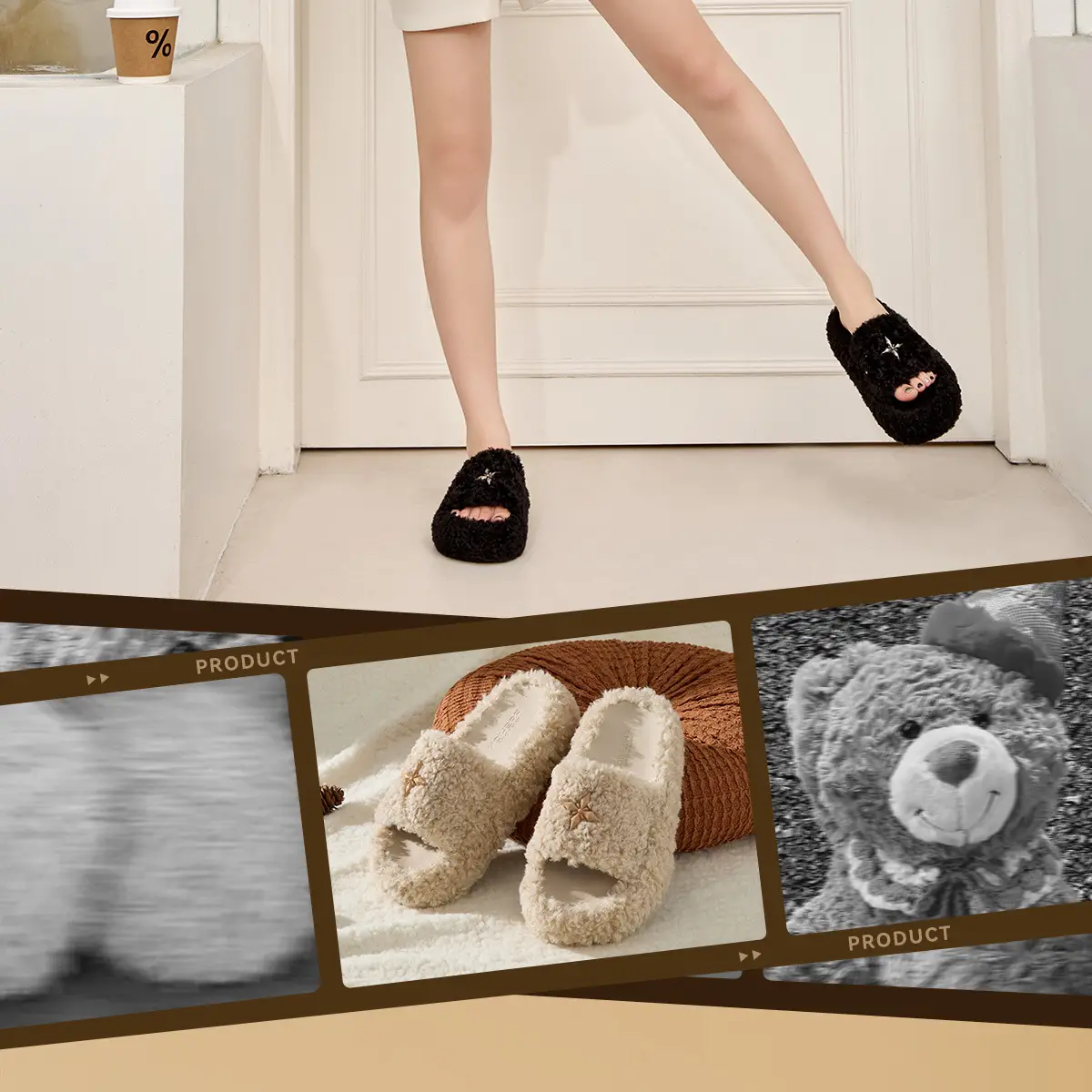 Women's Furry Non-Slip Slippers Winter Warm — feature 2