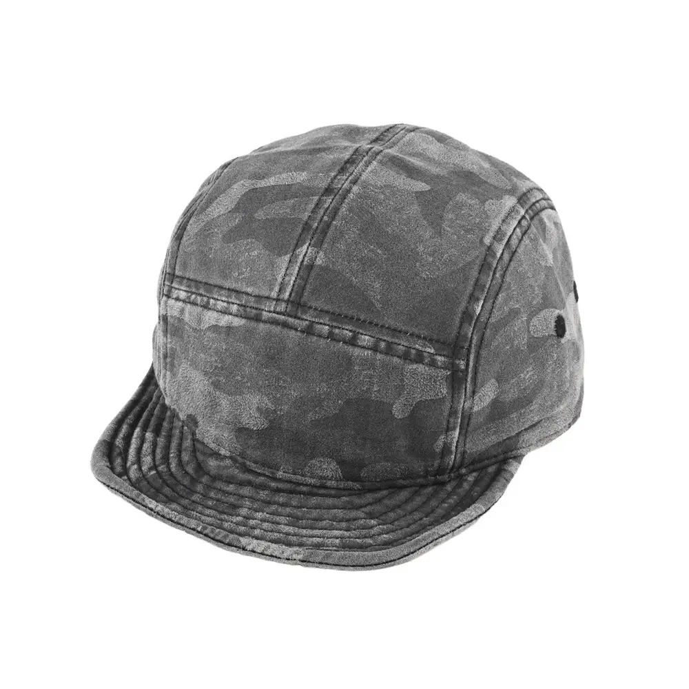 Men Camouflage Peaked Cap with Short Brim - Image 9