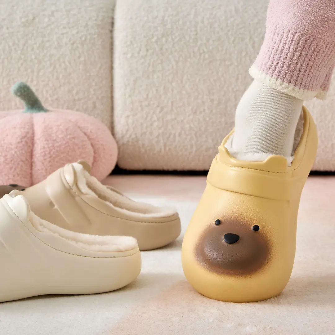 Lidani Waterproof Cotton Slippers for Women, Winter 2025 New Style, Indoor Home Warm Plush Cute Cartoon Cotton Shoes - Image 8