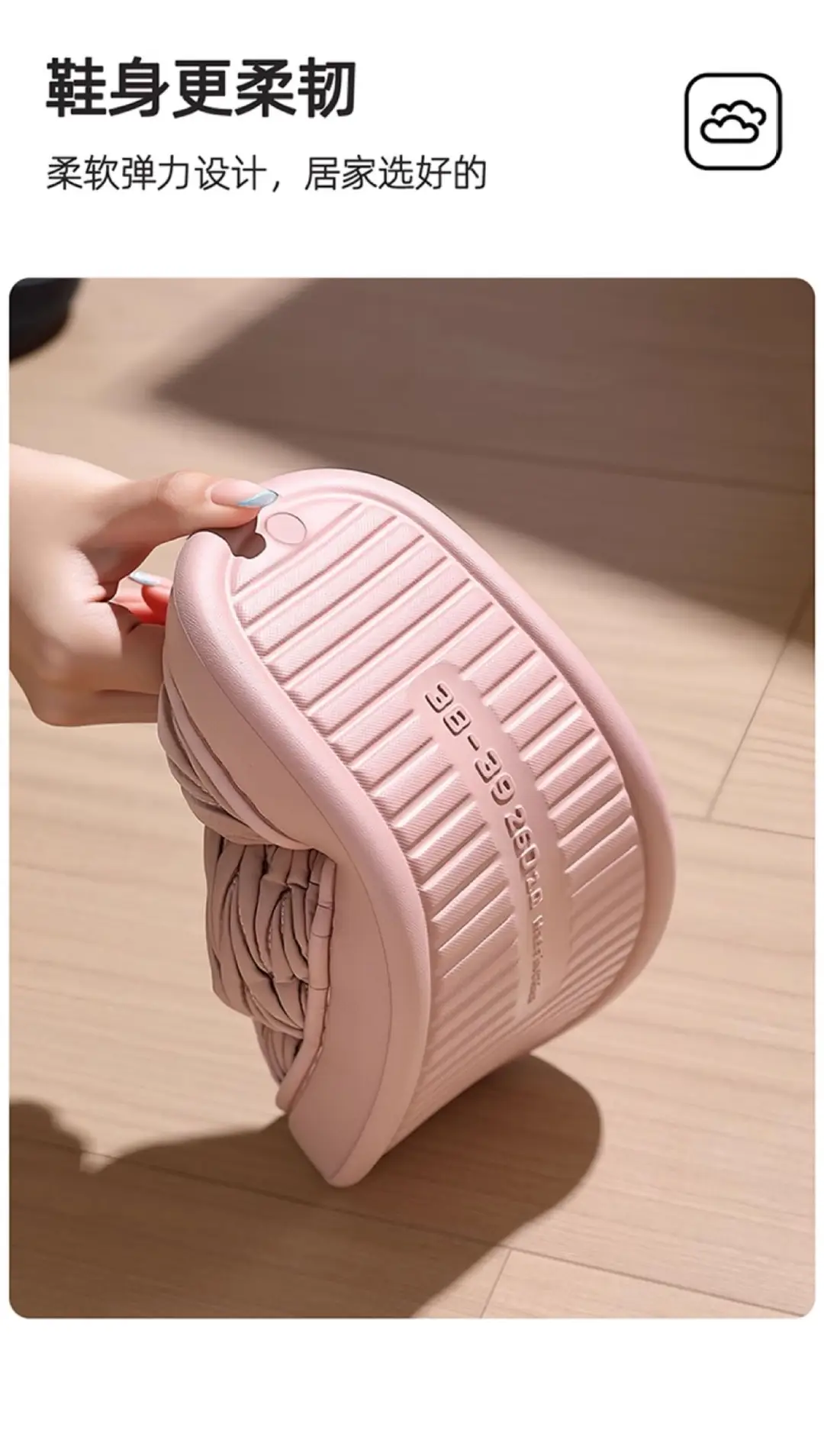 Pleated Cotton Slippers for Women Autumn and Winter 2025 New Indoor Home Thick-Soled Warm Plush Cotton Slippers for Women Winter — feature 8
