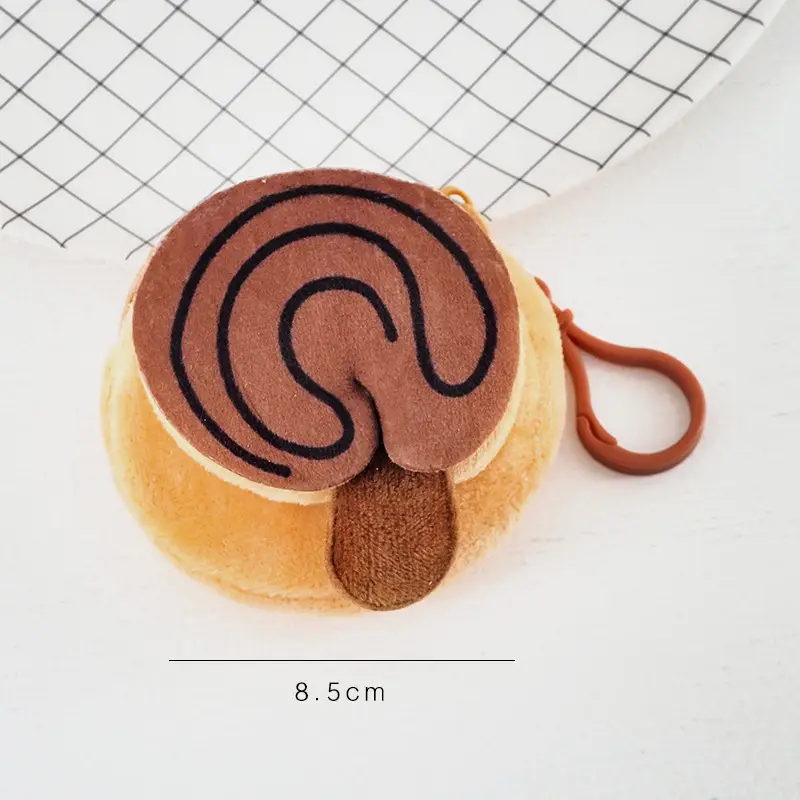 Cartoon Plush Coin Purse, Earphone Case, Storage Bag, Children's Doll, Cute Mini Pendant, Internet Celebrity Keychain