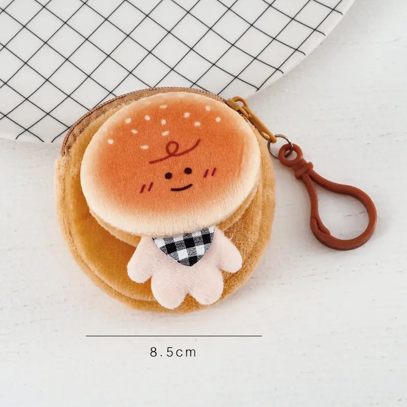 Cartoon Plush Coin Purse, Earphone Case, Storage Bag, Children's Doll, Cute Mini Pendant, Internet Celebrity Keychain