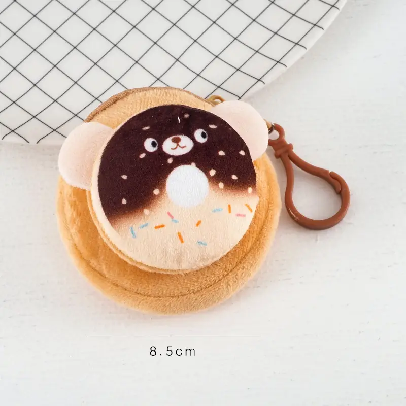Cartoon Plush Coin Purse, Earphone Case, Storage Bag, Children's Doll, Cute Mini Pendant, Internet Celebrity Keychain