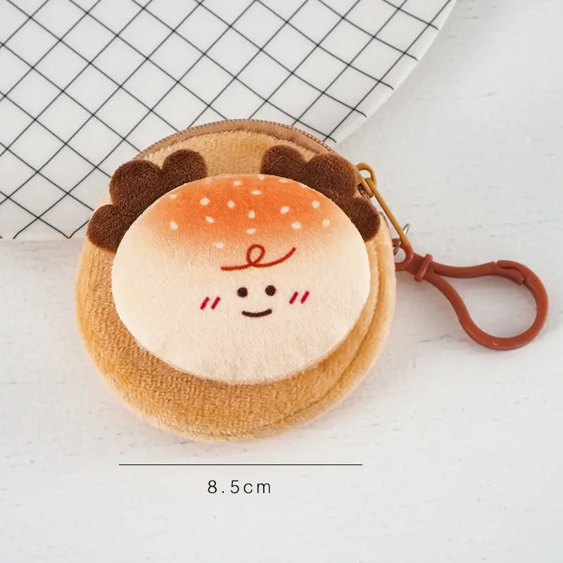 Cartoon Plush Coin Purse, Earphone Case, Storage Bag, Children's Doll, Cute Mini Pendant, Internet Celebrity Keychain