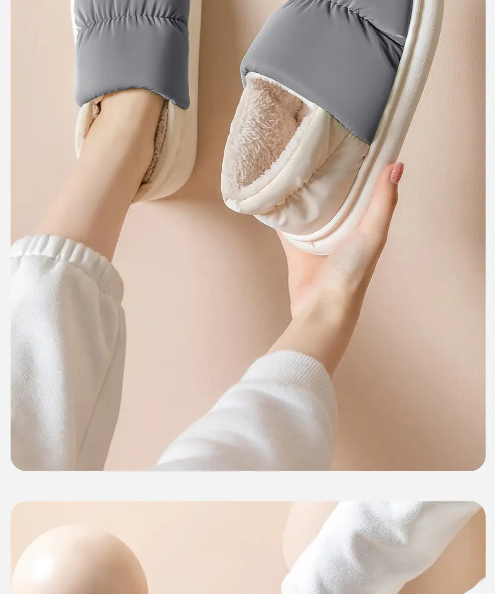 Cotton Slippers for Women Winter 2025 New Indoor Home Warm Waterproof Antibacterial Slippers for Men Autumn and Winter — feature 18