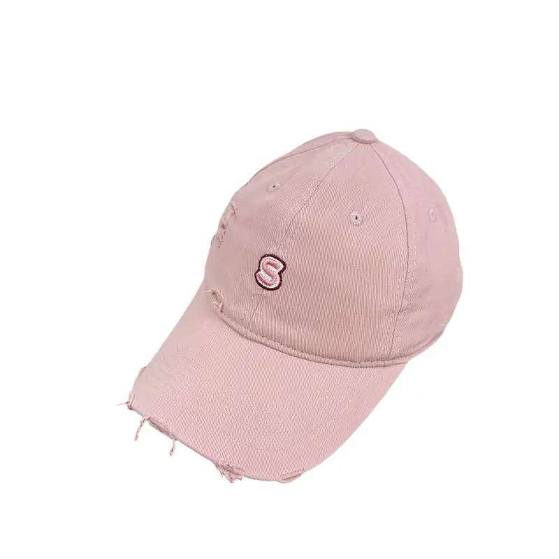 Women Korean Letter Embroidery Cap Light Blue - Image 10