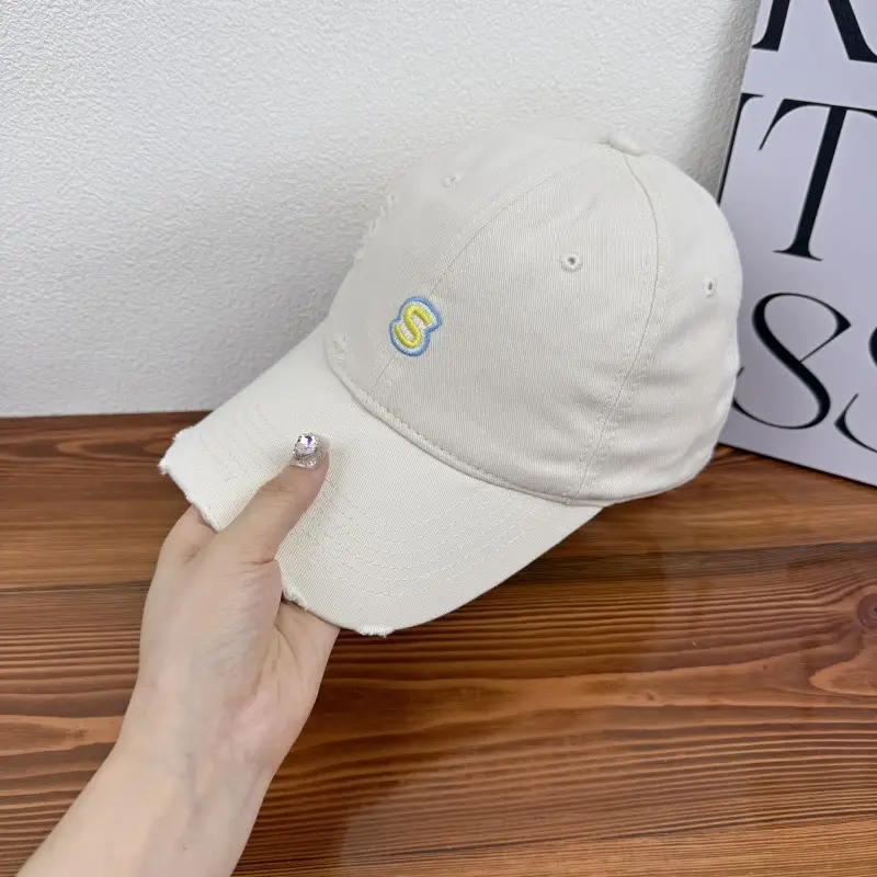 Women Korean Letter Embroidery Cap Light Blue — feature 11