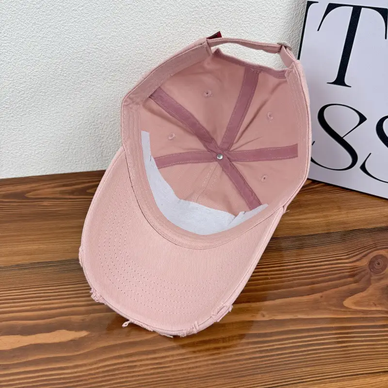 Women Korean Letter Embroidery Cap Light Blue — feature 19