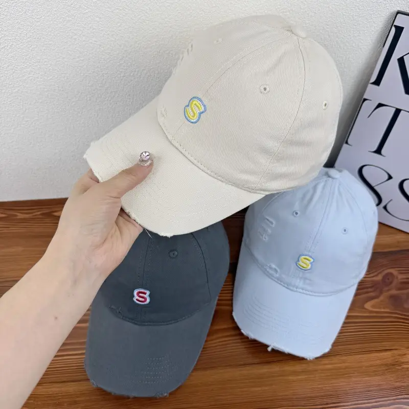 Women Korean Letter Embroidery Cap Light Blue — feature 6