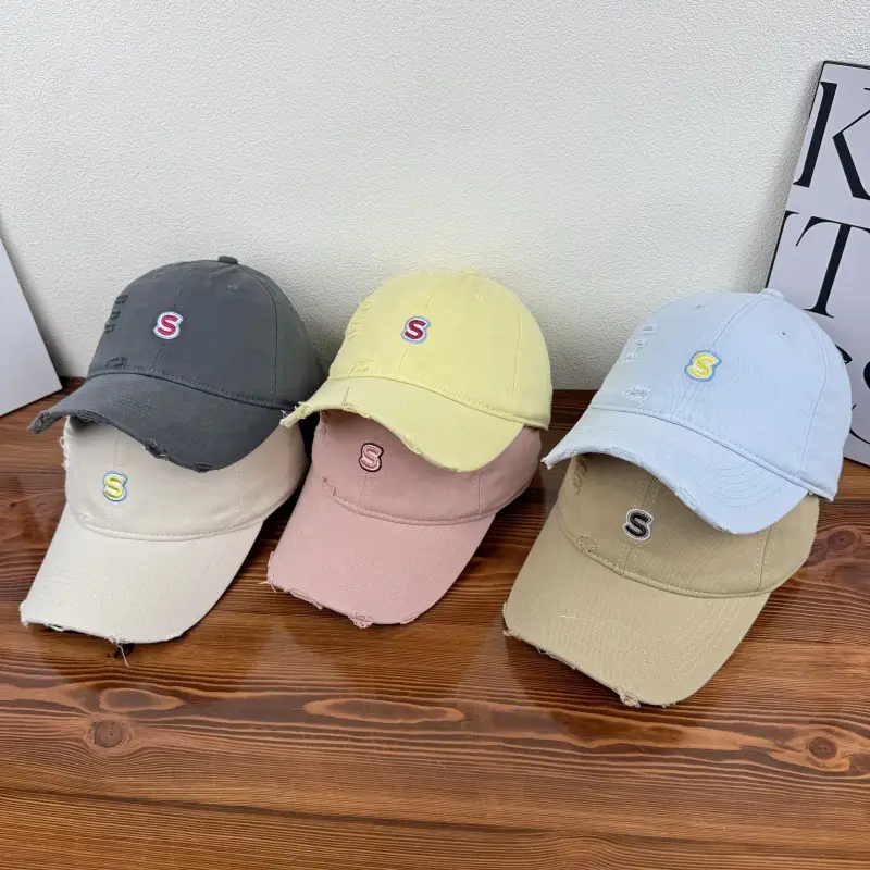Women Korean Letter Embroidery Cap Light Blue — feature 8