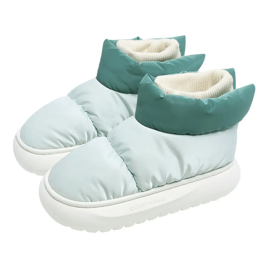 In-Stock Waterproof Snow Boots for Women, Autumn and Winter, Fleece-Lined, Thickened, New Style, Thick-Soled, Non-Slip, Northeast Large Cotton Shoes for Women - Image 8