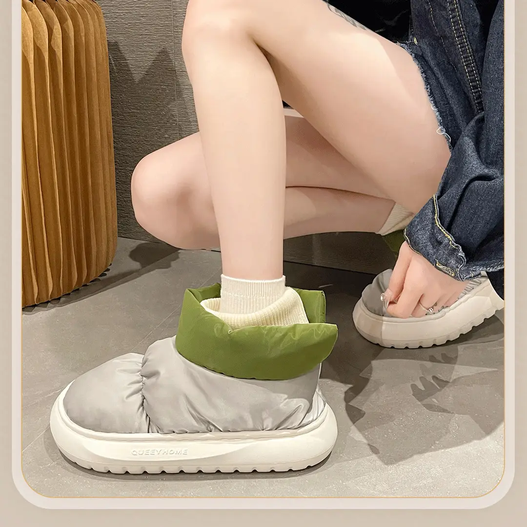In-Stock Waterproof Snow Boots for Women, Autumn and Winter, Fleece-Lined, Thickened, New Style, Thick-Soled, Non-Slip, Northeast Large Cotton Shoes for Women — feature 17