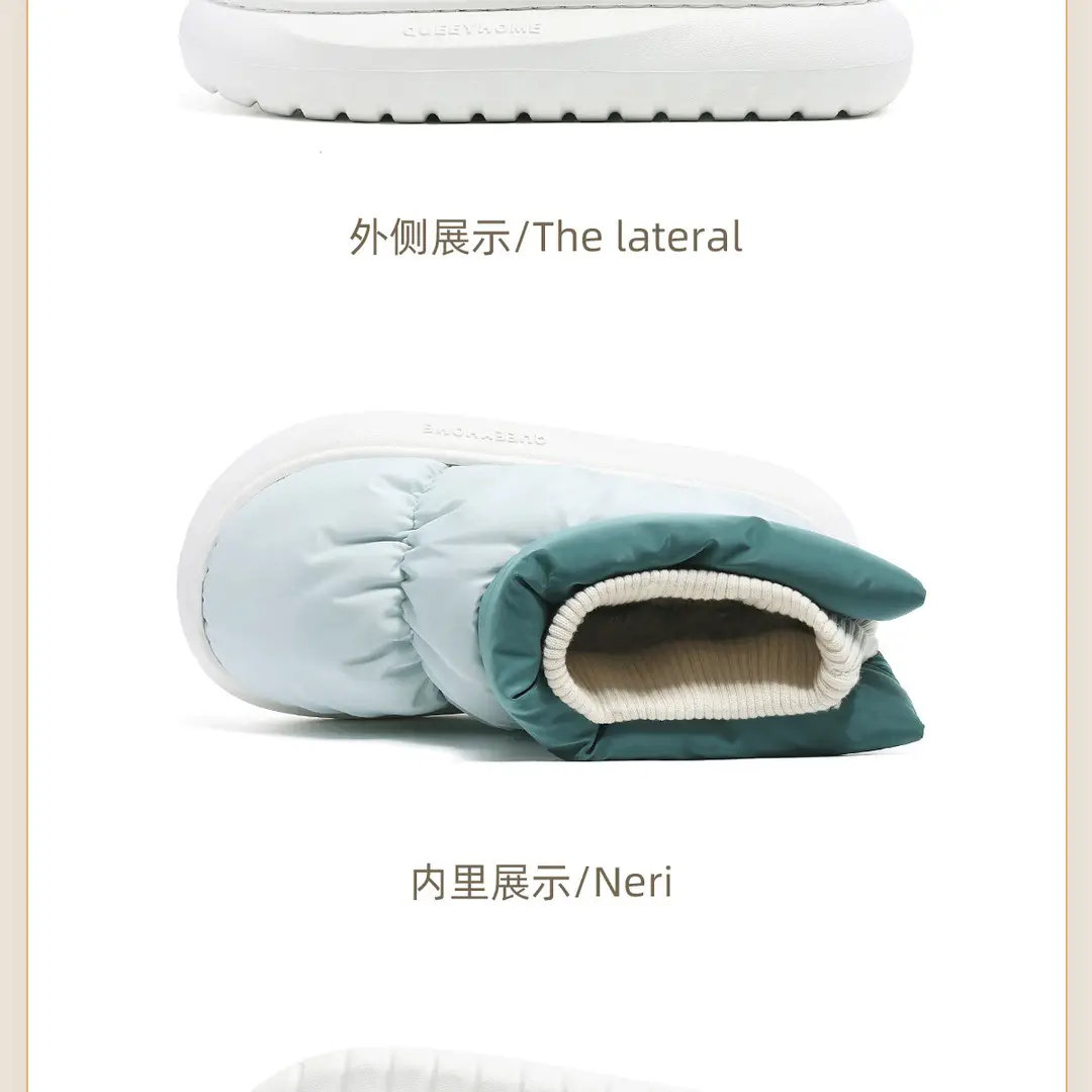In-Stock Waterproof Snow Boots for Women, Autumn and Winter, Fleece-Lined, Thickened, New Style, Thick-Soled, Non-Slip, Northeast Large Cotton Shoes for Women — feature 25