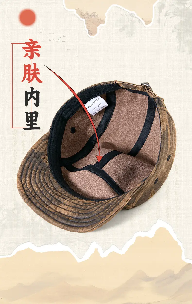 Foldable Camouflage Baseball Cap for Men — feature 17