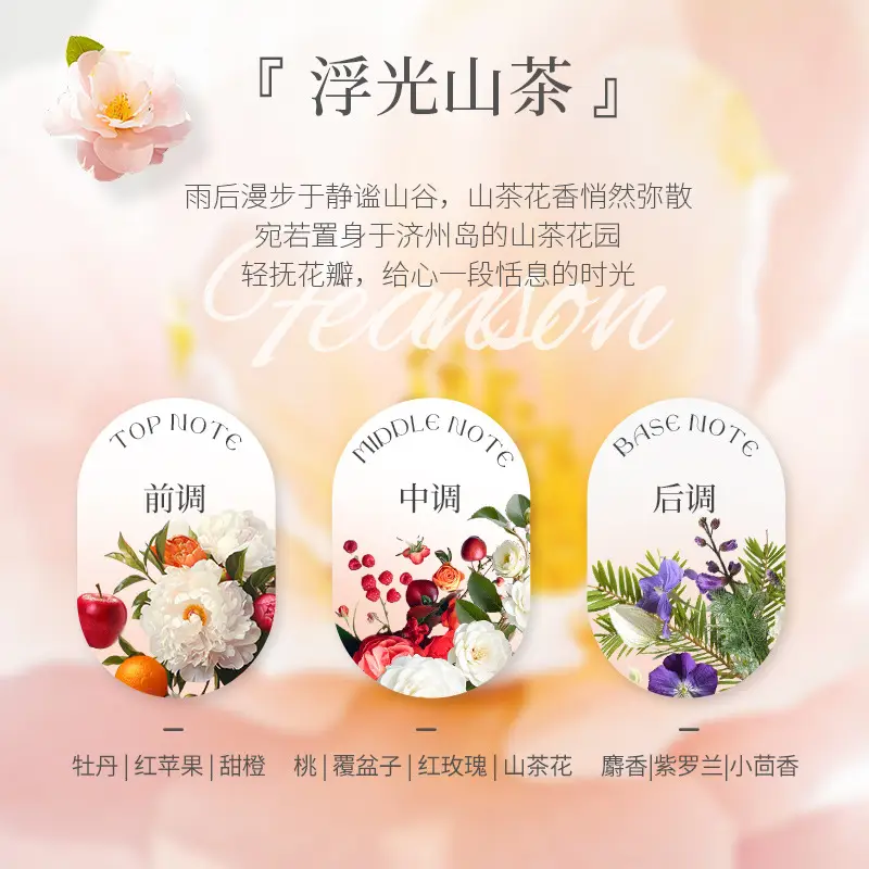 Plant Care Shower Gel 2 Bottles Camellia Fragrance Shower Gel Cleansing Men and Women Refreshing Household Wholesale