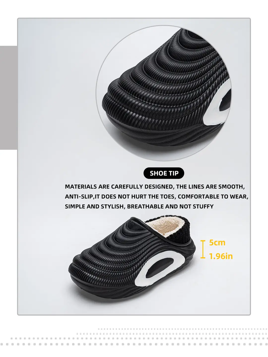New Waterproof Cotton Slippers for Men, Home Slippers for Women, Soft-Soled Non-Slip Slippers, Thickeneded and Warm for Autumn and Winter — feature 1