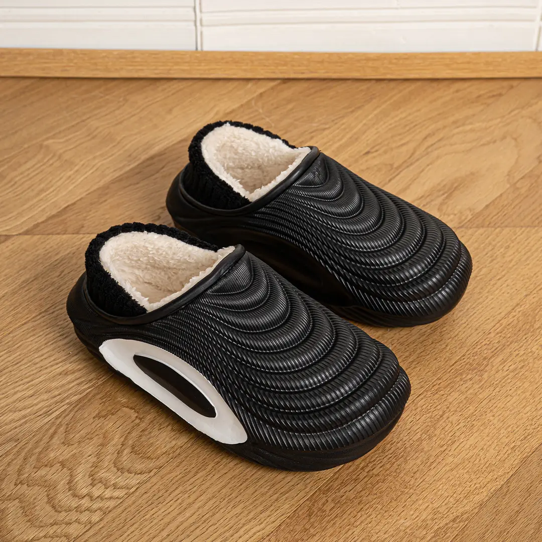 New Waterproof Cotton Slippers for Men, Home Slippers for Women, Soft-Soled Non-Slip Slippers, Thickeneded and Warm for Autumn and Winter