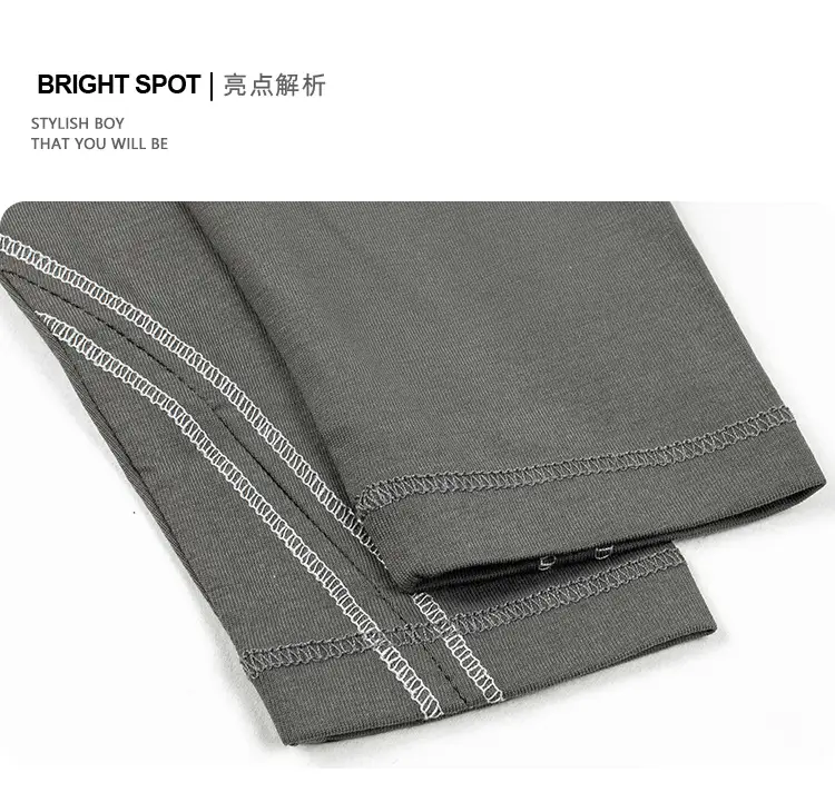 Kids Raglan Sleeve T-Shirt Dark Grey Spring Cotton — feature 4