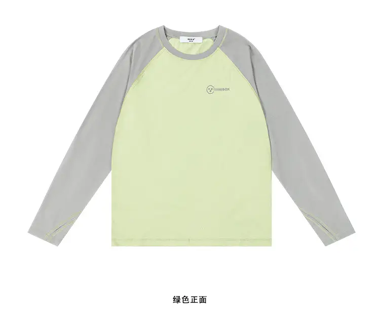 Kids Raglan Sleeve T-Shirt Dark Grey Spring Cotton — feature 8