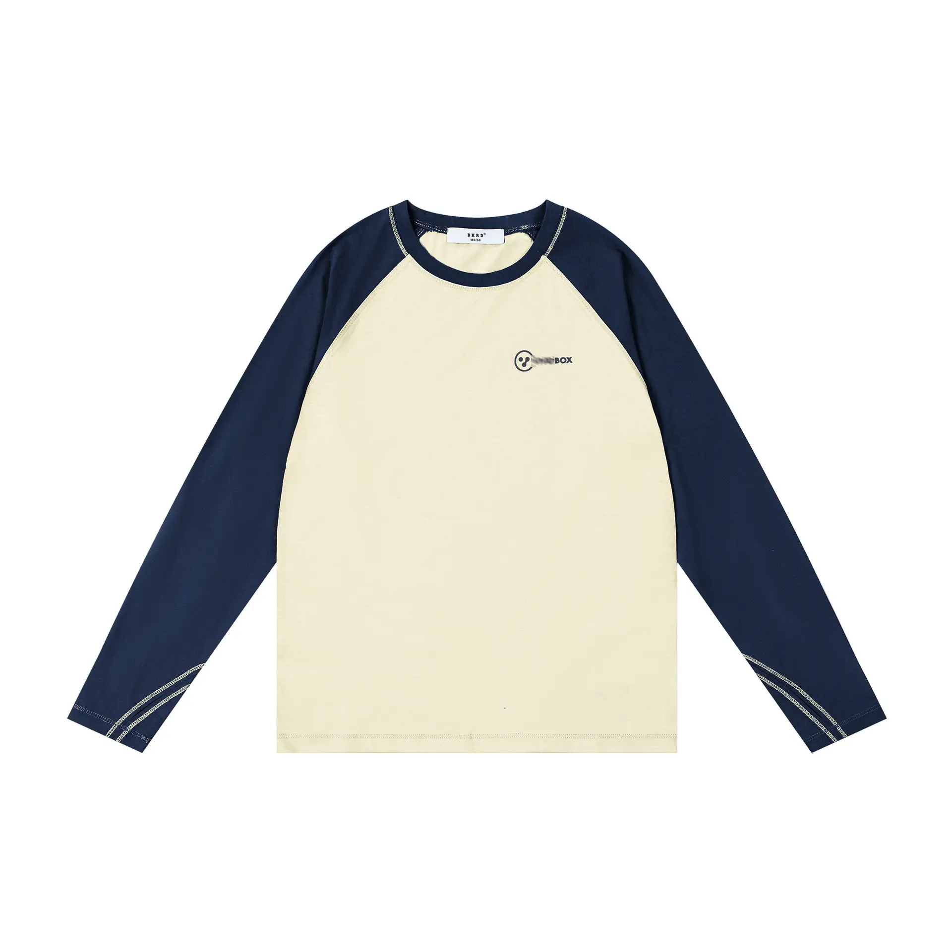 Kids Raglan Sleeve T-Shirt Dark Grey Spring Cotton - Image 2
