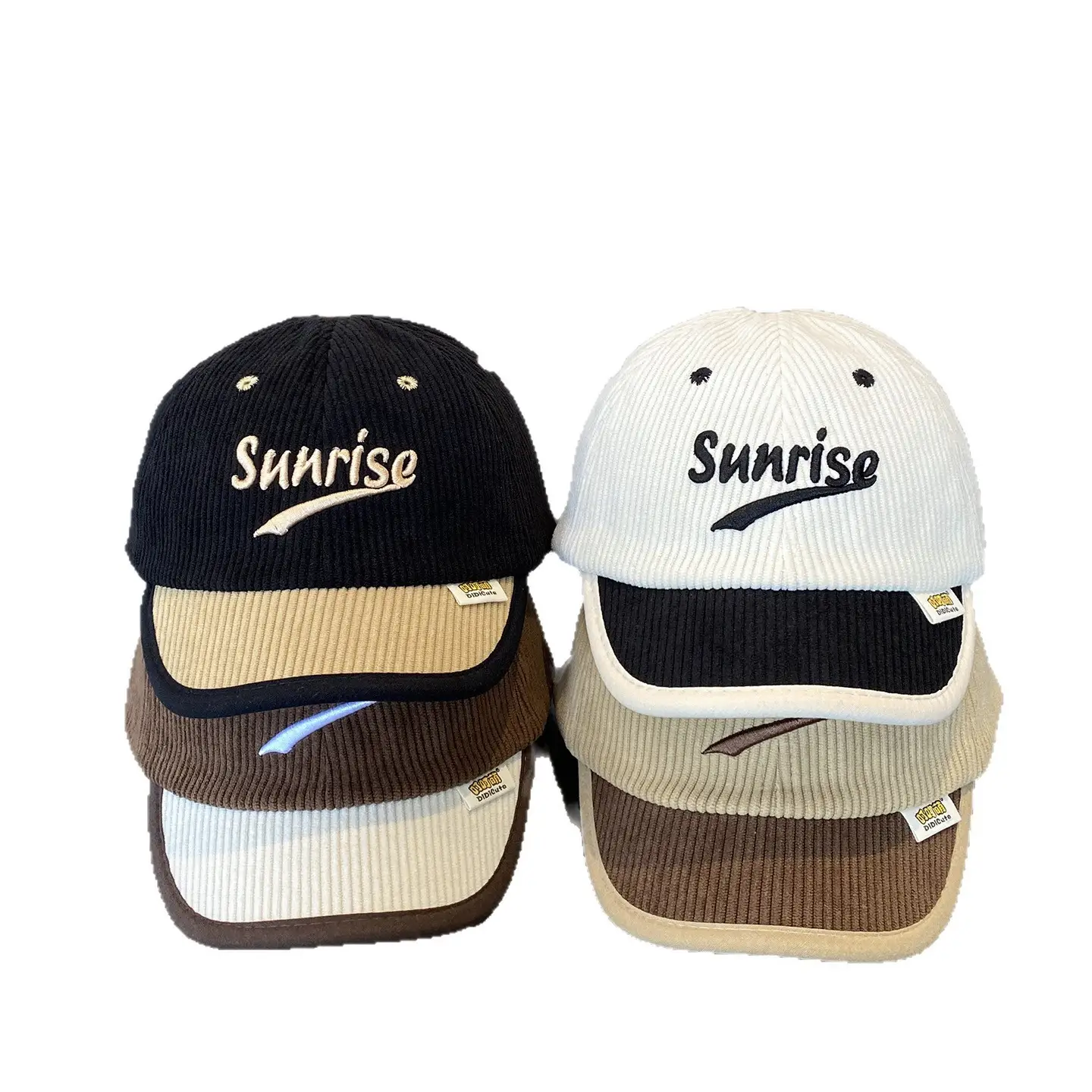 Children's Sunrise Beige Knitted Cap with Letter Design - Image 10
