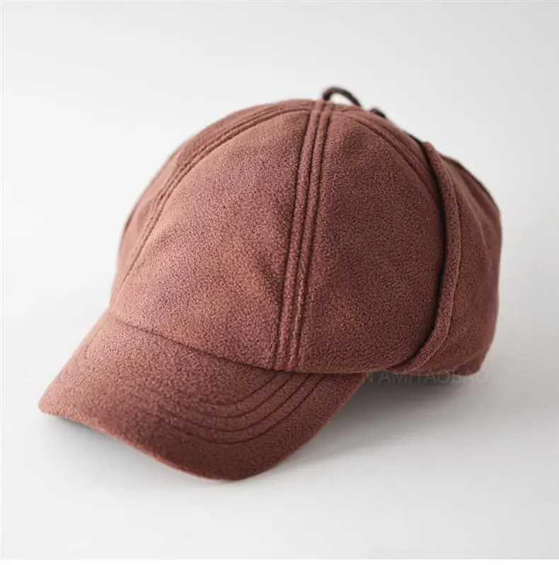 Warm Black Fleece Baseball Cap for Men Women — feature 7