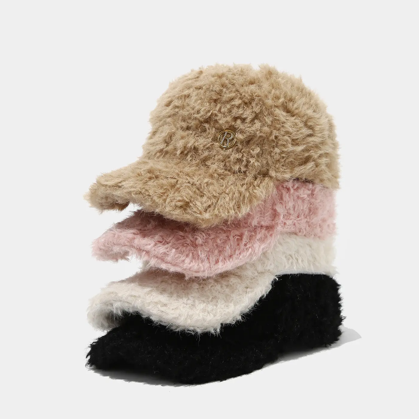 Black Furry Duckbill Cap for Men Winter Outdoor - Image 7