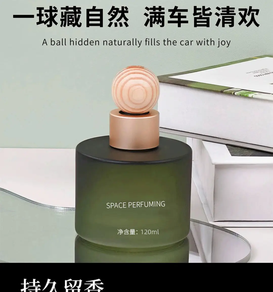 Small Round Bottle Car Perfume Car Aromatherapy Car Fragrance High-End Ornaments Long-Lasting Fragrance and Odor Removal Car Aromatherapy — feature 4
