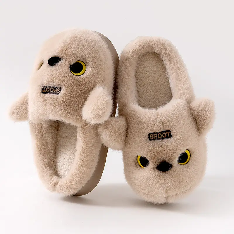Cute Bear Design Cotton Slippers for Women - Image 9