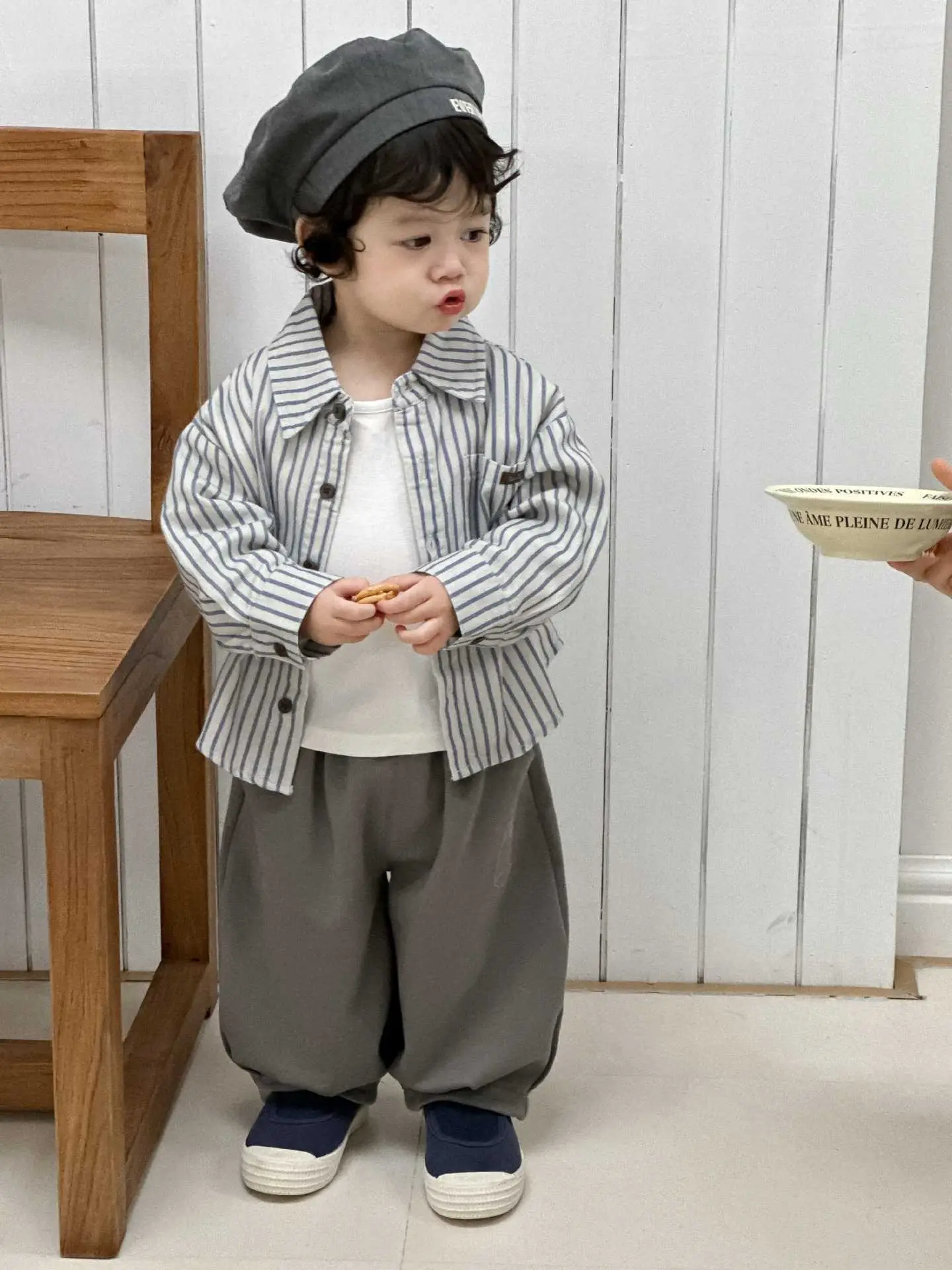 Baby Striped T-Shirt Pants Set Spring Outfit