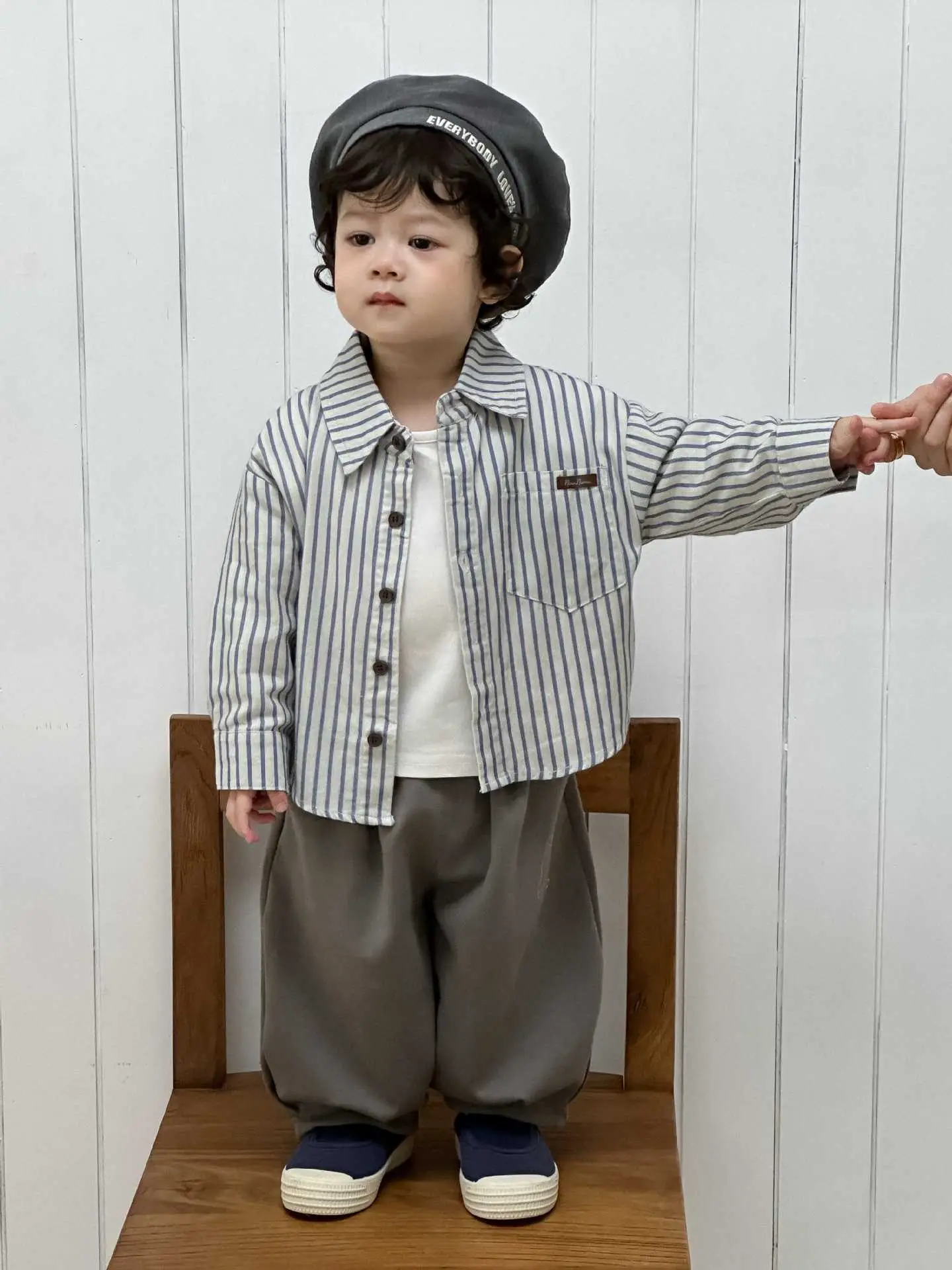 Baby Striped T-Shirt Pants Set Spring Outfit