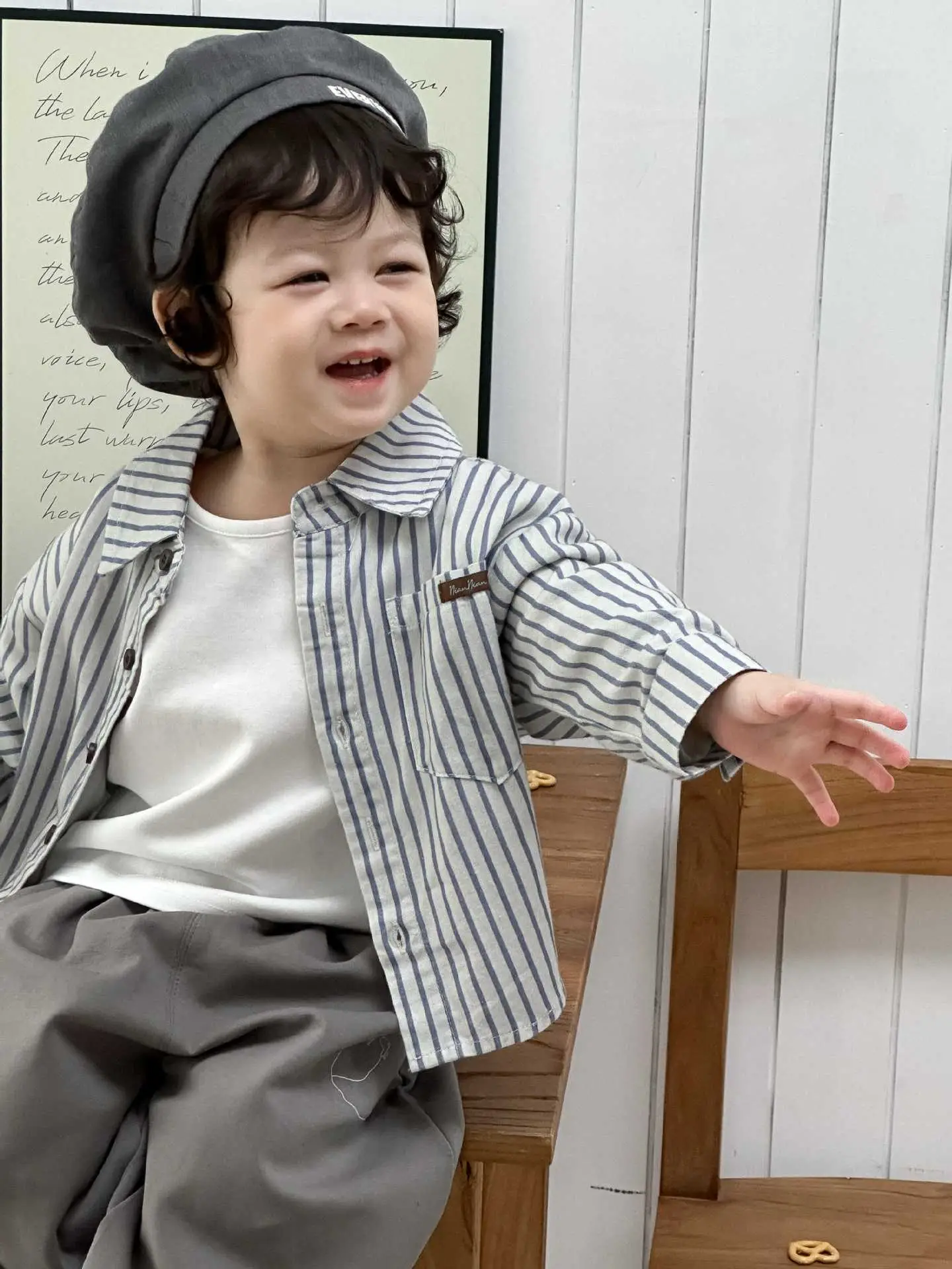 Baby Striped T-Shirt Pants Set Spring Outfit — feature 18