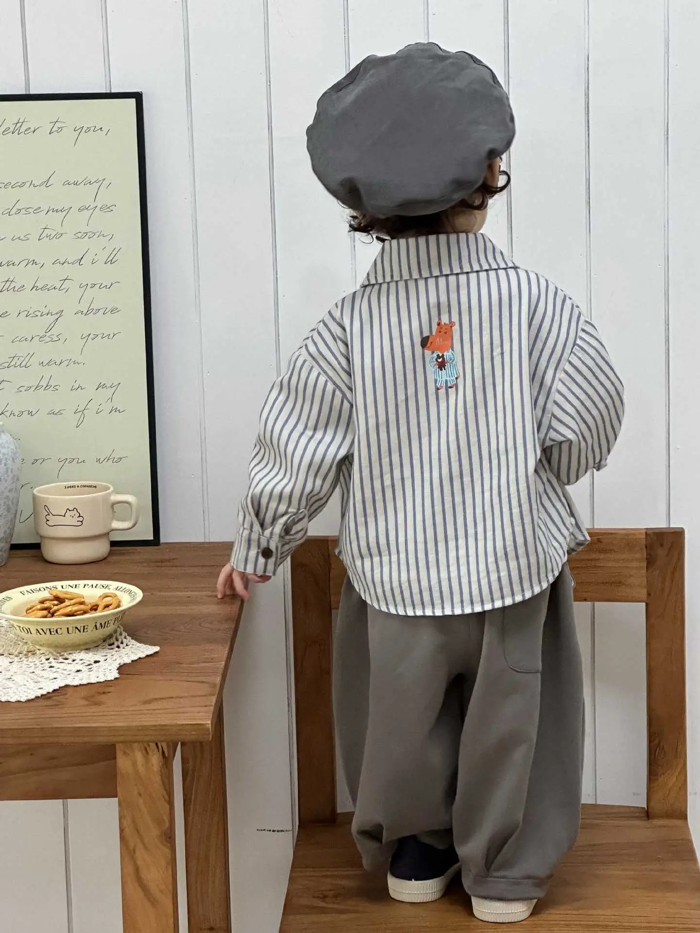 Baby Striped T-Shirt Pants Set Spring Outfit — feature 5