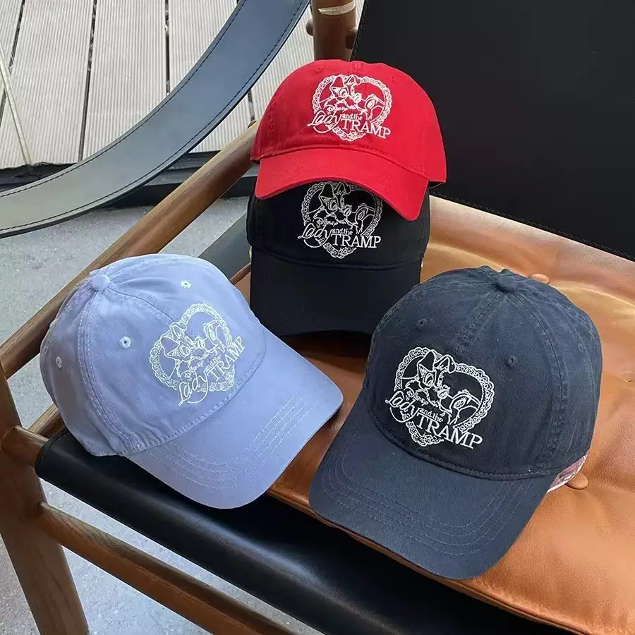 Women Love Embroidered Blue Baseball Cap with Deer Head Design — feature 4