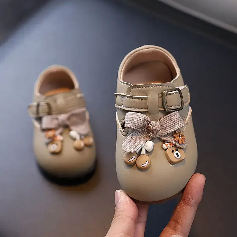 Korean Style Baby Cartoon Shoes for Girls Soft Sole Non-Slip