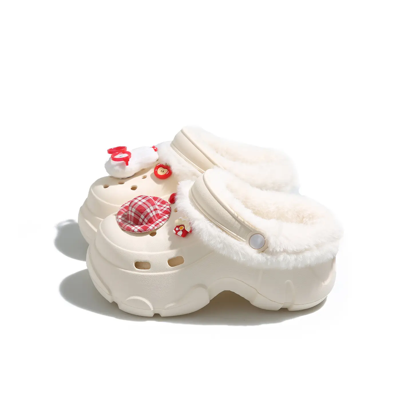 Pink Fleece Lined Winter Student Shoes for Women - Image 9