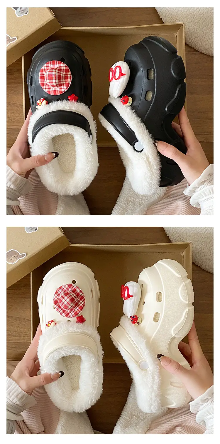 Pink Fleece Lined Winter Student Shoes for Women — feature 14