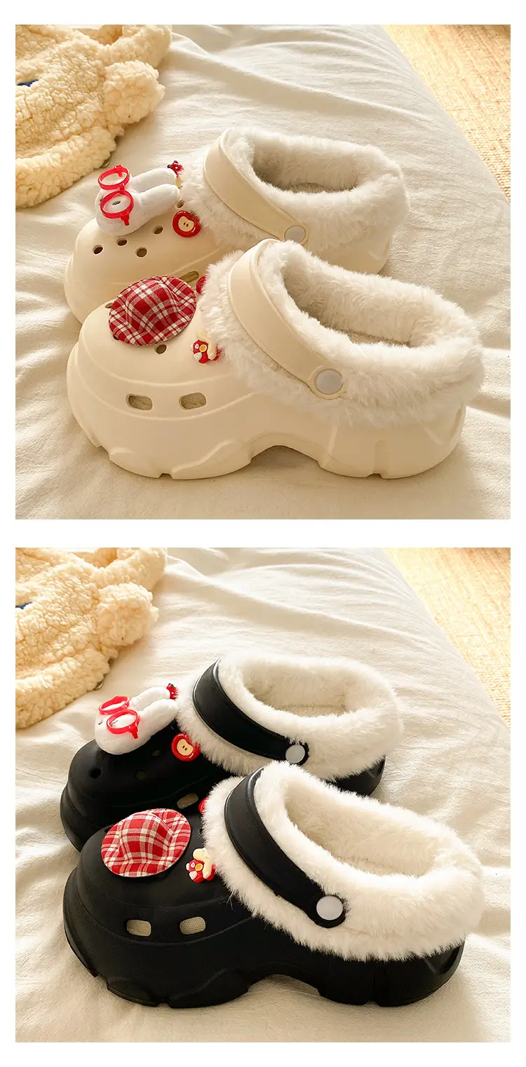 Pink Fleece Lined Winter Student Shoes for Women — feature 20