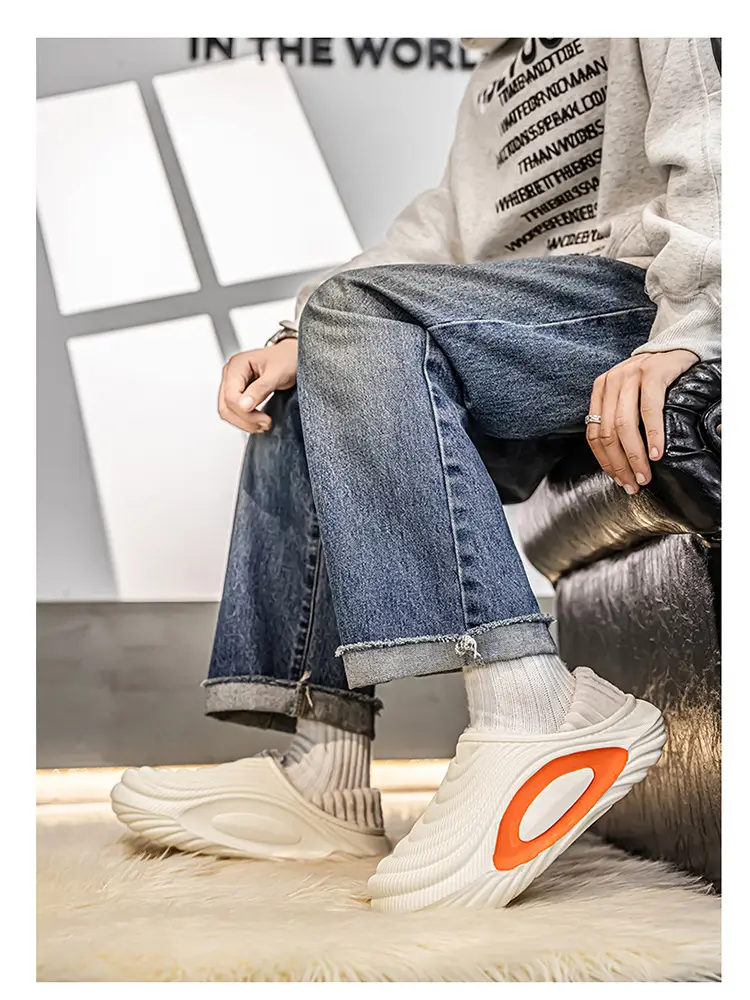 Men's Winter New Eva Slippers with Thick Sole, Warm and Fleece-Lined, Soft Sole for Home and Outdoor Use, Non-Slip Cotton Shoes — feature 27