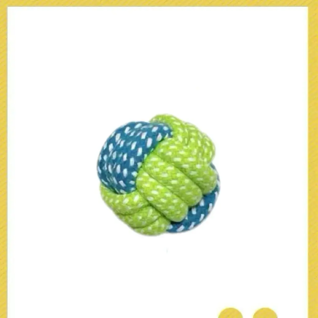 Dog Toy Rope, Bite-Resistant Molar Rope Knot Ball, Puppy Chewing Rope, Labrador Shepherd Golden Retriever Fun Tug-Of-War Rope