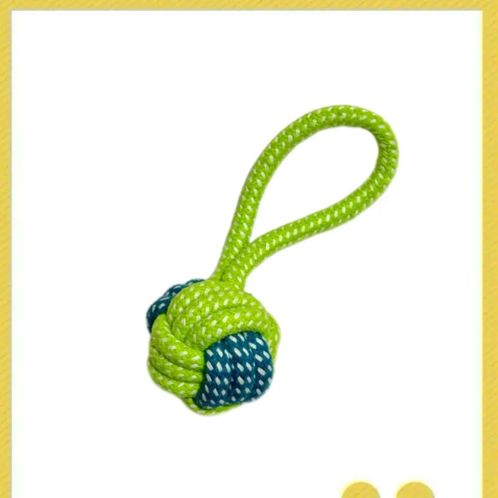 Dog Toy Rope, Bite-Resistant Molar Rope Knot Ball, Puppy Chewing Rope, Labrador Shepherd Golden Retriever Fun Tug-Of-War Rope